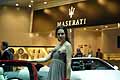 Ragazza stand Maserati